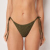Slip de bikini cu valuri șifonate Slip de bikini cu valuri șifonate