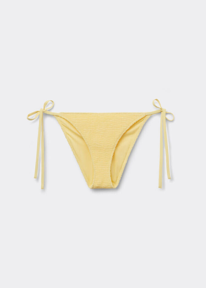 Slip de bikini cu valuri șifonate Slip de bikini cu valuri șifonate