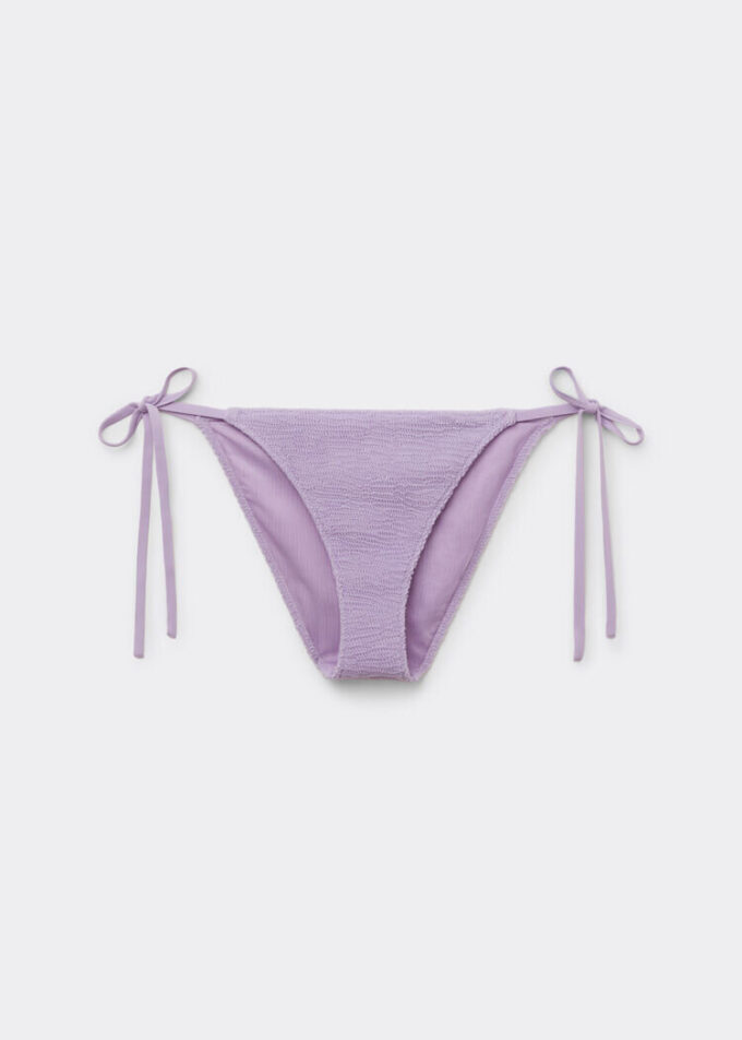 Slip de bikini cu valuri șifonate Slip de bikini cu valuri șifonate
