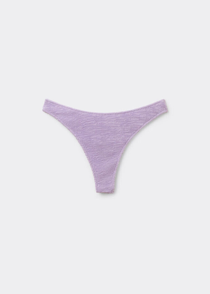 Slipuri braziliene de bikini cu valuri șifonate Slipuri braziliene de bikini cu valuri șifonate
