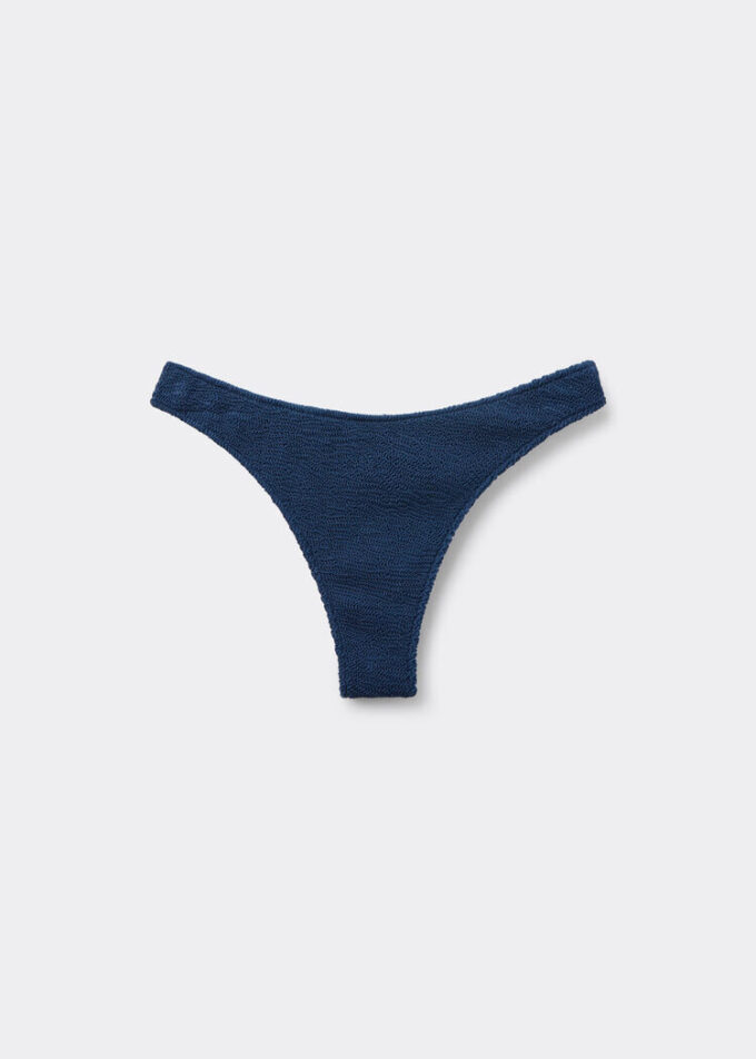 Slipuri braziliene de bikini cu valuri șifonate Slipuri braziliene de bikini cu valuri șifonate