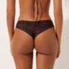 Slipuri de bikini braziliene cu imprimeu animalier închis Slipuri de bikini braziliene cu imprimeu animalier închis