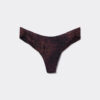 Slipuri de bikini braziliene cu imprimeu animalier închis Slipuri de bikini braziliene cu imprimeu animalier închis