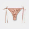 Slipuri de bikini braziliene din satin Slipuri de bikini braziliene din satin