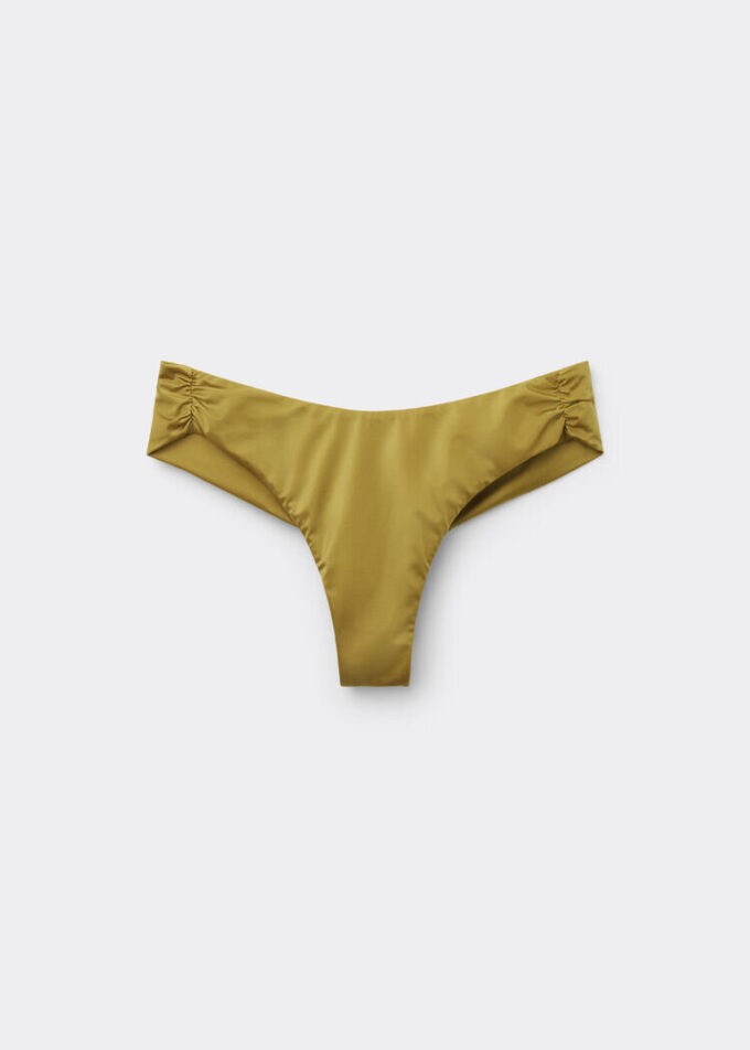 Slipuri de bikini braziliene din satin lucios