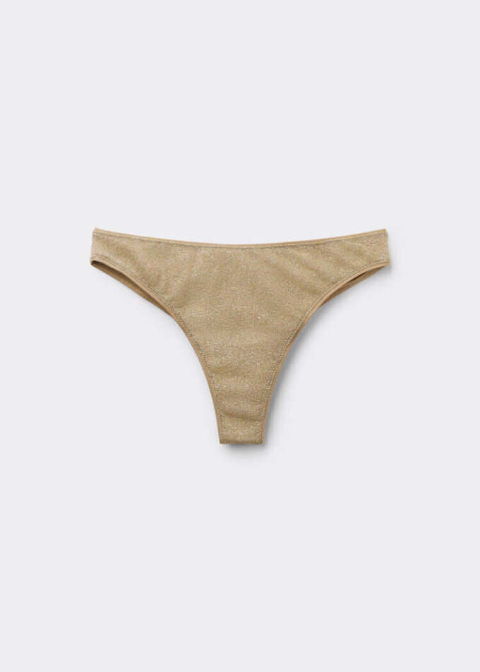 Slipuri de bikini braziliene Metallic Glow Slipuri de bikini braziliene Metallic Glow