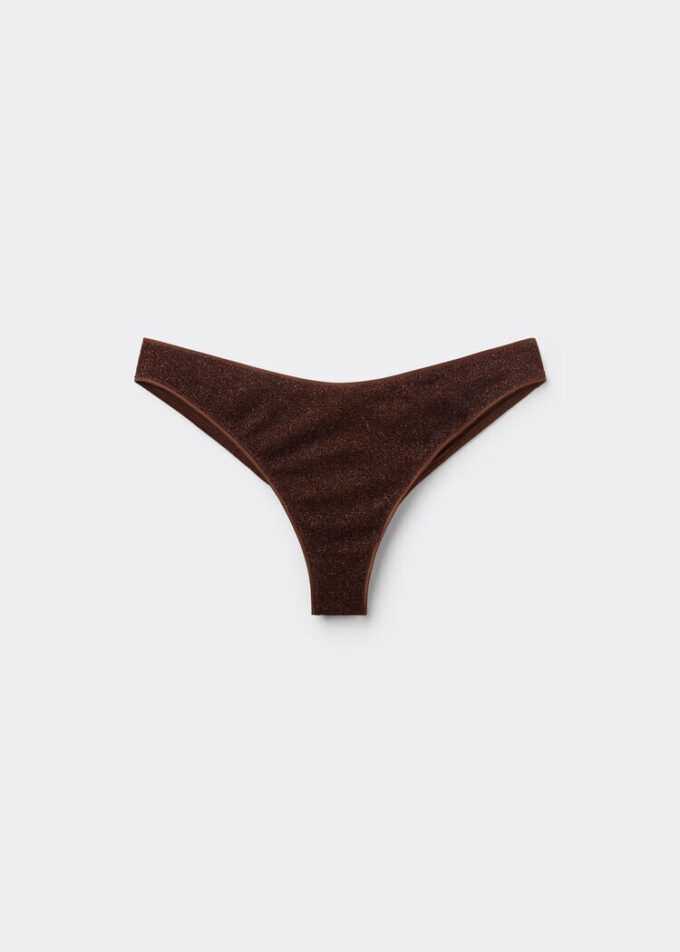 Slipuri de bikini braziliene Metallic Glow Slipuri de bikini braziliene Metallic Glow