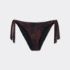 Slipuri de bikini cu imprimeu animalier închis