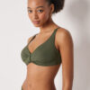 Sutien de baie clasic în formă de topuri triunghi, model Premium Sculpt