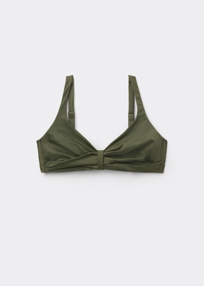 Sutien de baie clasic în formă de topuri triunghi, model Premium Sculpt