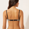Sutien de baie cu topuri push-up cu dungi aurii Sutien de baie cu topuri push-up cu dungi aurii