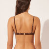 Sutien de baie Topuri push-up din satin lucios Sutien de baie Topuri push-up din satin lucios