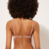 Sutien de baie Topuri push-up din satin lucios Sutien de baie Topuri push-up din satin lucios