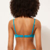 Sutien de baie Topuri push-up din satin lucios Sutien de baie Topuri push-up din satin lucios