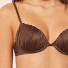 Sutien de baie Topuri push-up din satin lucios Sutien de baie Topuri push-up din satin lucios