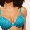 Sutien de baie Topuri push-up din satin lucios Sutien de baie Topuri push-up din satin lucios