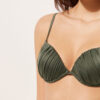 Sutien de baie Topuri push-up din satin lucios Sutien de baie Topuri push-up din satin lucios
