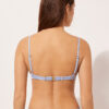Sutien de baie Topuri push-up din satin lucios Sutien de baie Topuri push-up din satin lucios