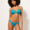 Sutien de baie Topuri push-up din satin lucios Sutien de baie Topuri push-up din satin lucios