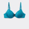 Sutien de baie Topuri push-up din satin lucios Sutien de baie Topuri push-up din satin lucios
