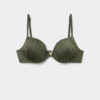 Sutien de baie Topuri push-up din satin lucios Sutien de baie Topuri push-up din satin lucios