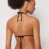 Sutien de topuri triunghi din satin lucios Sutien de topuri triunghi din satin lucios