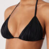 Sutien de topuri triunghi din satin lucios Sutien de topuri triunghi din satin lucios