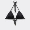 Sutien de topuri triunghi din satin lucios Sutien de topuri triunghi din satin lucios