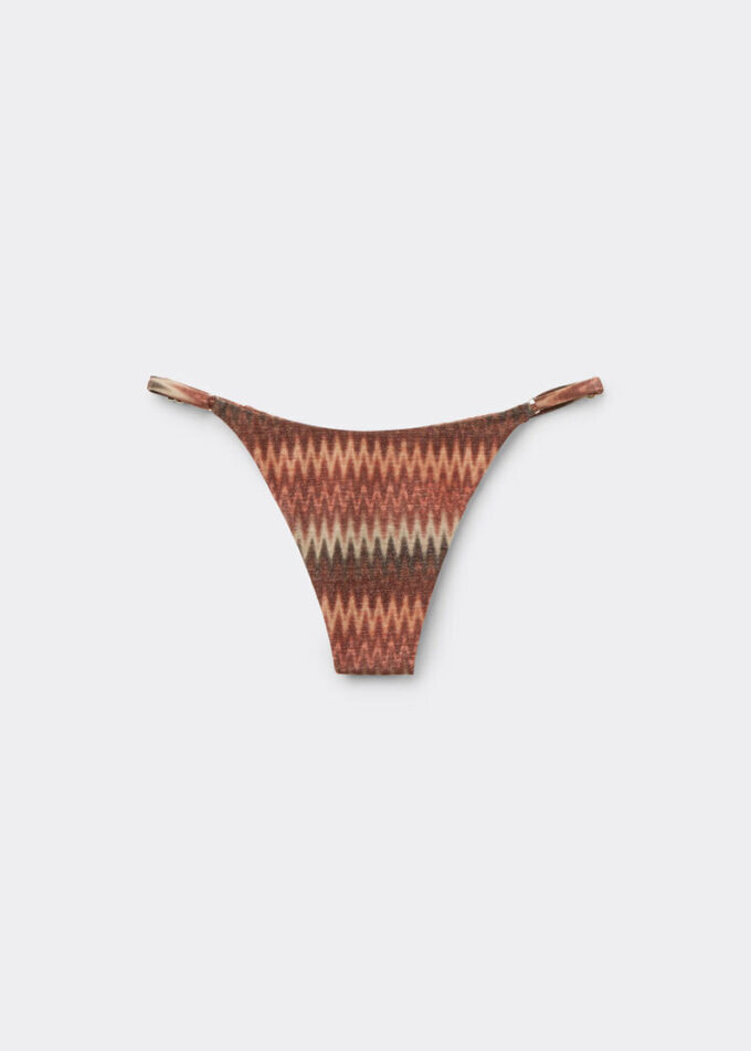 Tanga cu model Chevron auriu Tanga cu model Chevron auriu