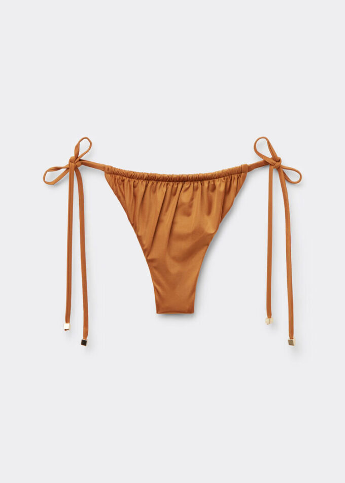 Tanga de baie din satin lucios