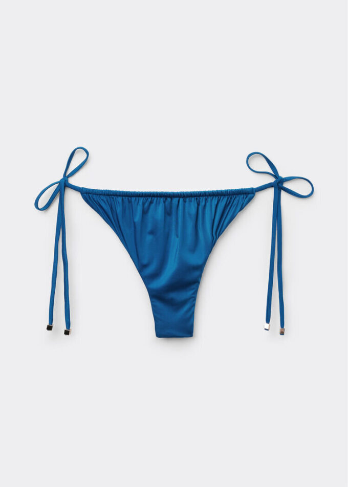 Tanga de baie din satin lucios