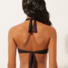 Top de bikini fără bretele, cu imprimeu animalier închis Top de bikini fără bretele, cu imprimeu animalier închis
