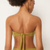 Top de bikini tip bandeau din satin lucios Top de bikini tip bandeau din satin lucios