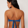 Top de bikini tip bandeau din satin lucios Top de bikini tip bandeau din satin lucios