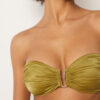 Top de bikini tip bandeau din satin lucios Top de bikini tip bandeau din satin lucios