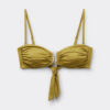 Top de bikini tip bandeau din satin lucios Top de bikini tip bandeau din satin lucios