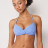 Top de bikini triunghiular cu cupe căptușite, croială premium Top de bikini triunghiular cu cupe căptușite, croială premium