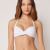Top de bikini triunghiular cu cupe căptușite, croială premium Top de bikini triunghiular cu cupe căptușite, croială premium