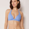 Top de bikini triunghiular cu cupe căptușite, croială premium