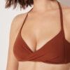 Top de bikini triunghiular cu cupe căptușite, croială premium Top de bikini triunghiular cu cupe căptușite, croială premium
