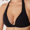 Top de bikini triunghiular cu cupe căptușite, croială premium Top de bikini triunghiular cu cupe căptușite, croială premium