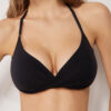 Top de bikini triunghiular cu cupe căptușite, croială premium Top de bikini triunghiular cu cupe căptușite, croială premium