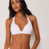 Top de bikini triunghiular cu cupe căptușite, croială premium Top de bikini triunghiular cu cupe căptușite, croială premium