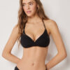 Top de bikini triunghiular cu cupe căptușite, croială premium Top de bikini triunghiular cu cupe căptușite, croială premium