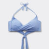 Top de bikini triunghiular cu cupe căptușite, croială premium Top de bikini triunghiular cu cupe căptușite, croială premium