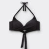 Top de bikini triunghiular cu cupe căptușite, croială premium Top de bikini triunghiular cu cupe căptușite, croială premium
