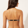 Top de costum de baie bandeau cu dungi aurii Top de costum de baie bandeau cu dungi aurii