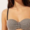 Top de costum de baie bandeau cu dungi aurii Top de costum de baie bandeau cu dungi aurii