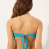Top de costum de baie bandeau cu pernițe gradate, din satin lucios Top de costum de baie bandeau cu pernițe gradate, din satin lucios