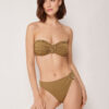 Top de costum de baie bandeau cu strălucire sofisticată